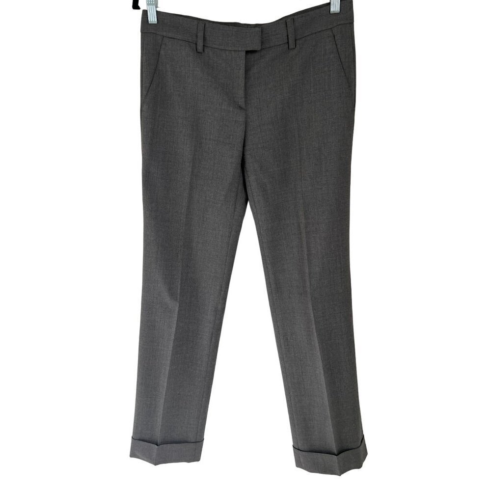 Made in Italy BARNEYS New York Trousers Gray Straight Pants Wool Gray Size 6